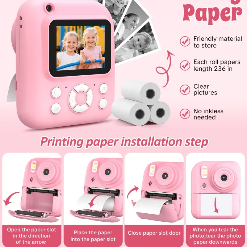 Kids Instant Print Digital Camera 7