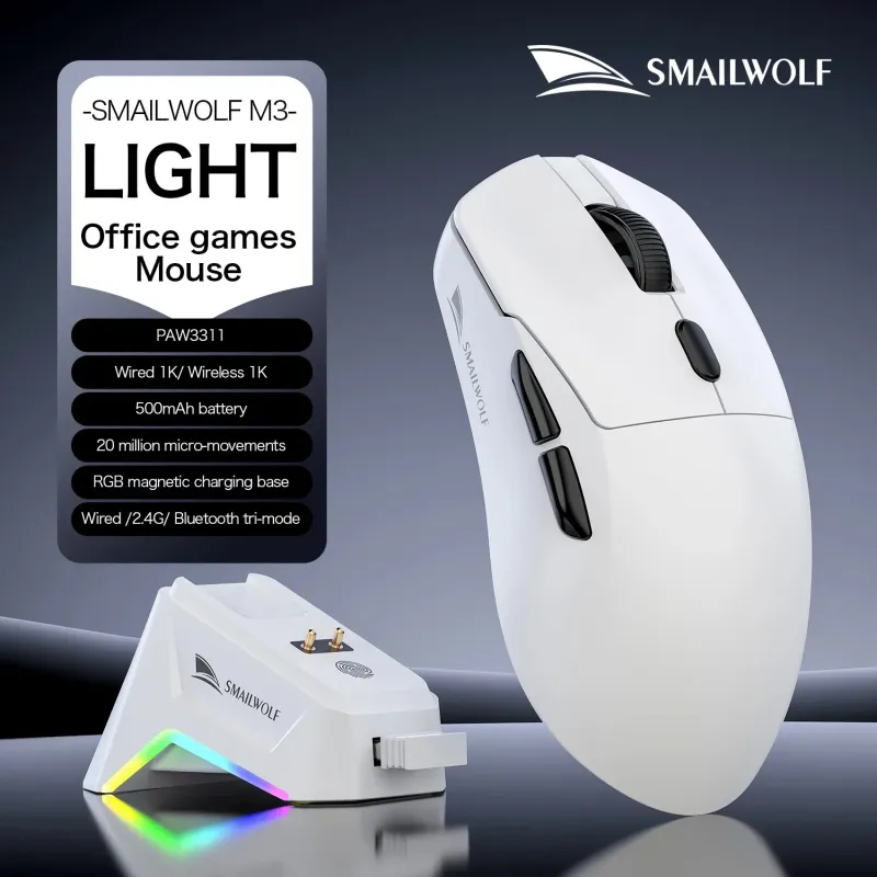SMAILWOLF M3 Wireless Gaming Mouse 12000 DPI 1