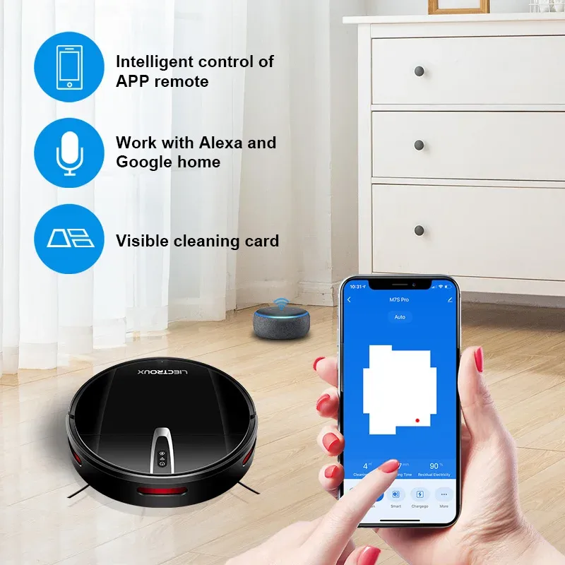 LIECTROUX V3S PRO Robot Vacuum & Mop 2