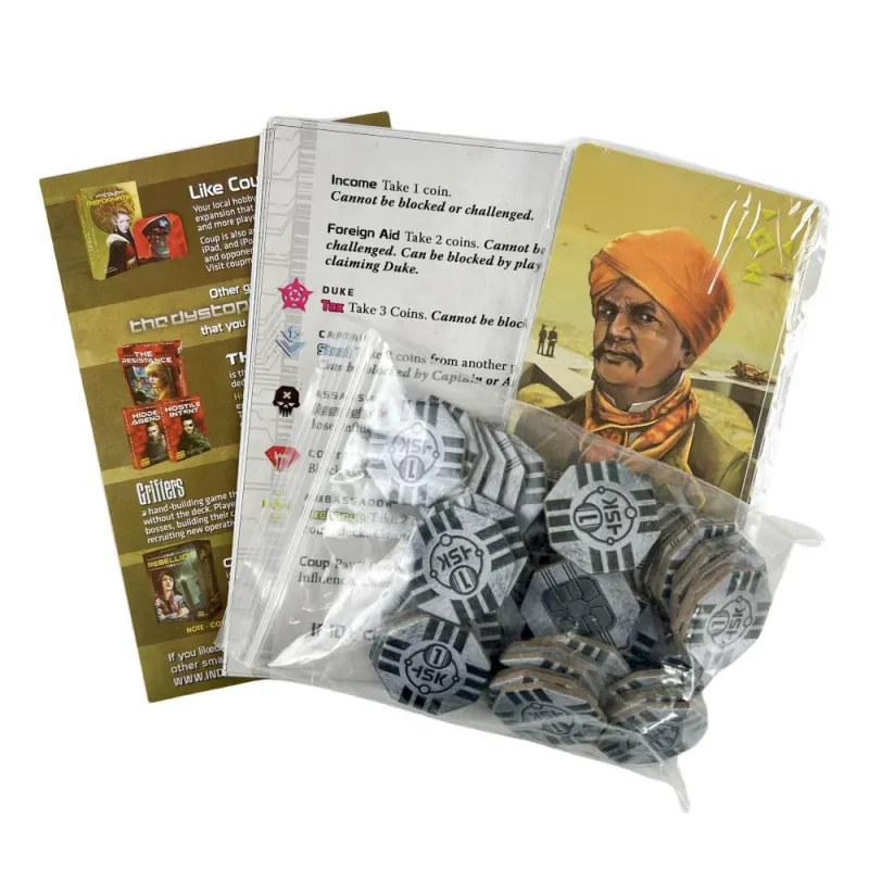 Coup Bluffing Strategy Card Game 5