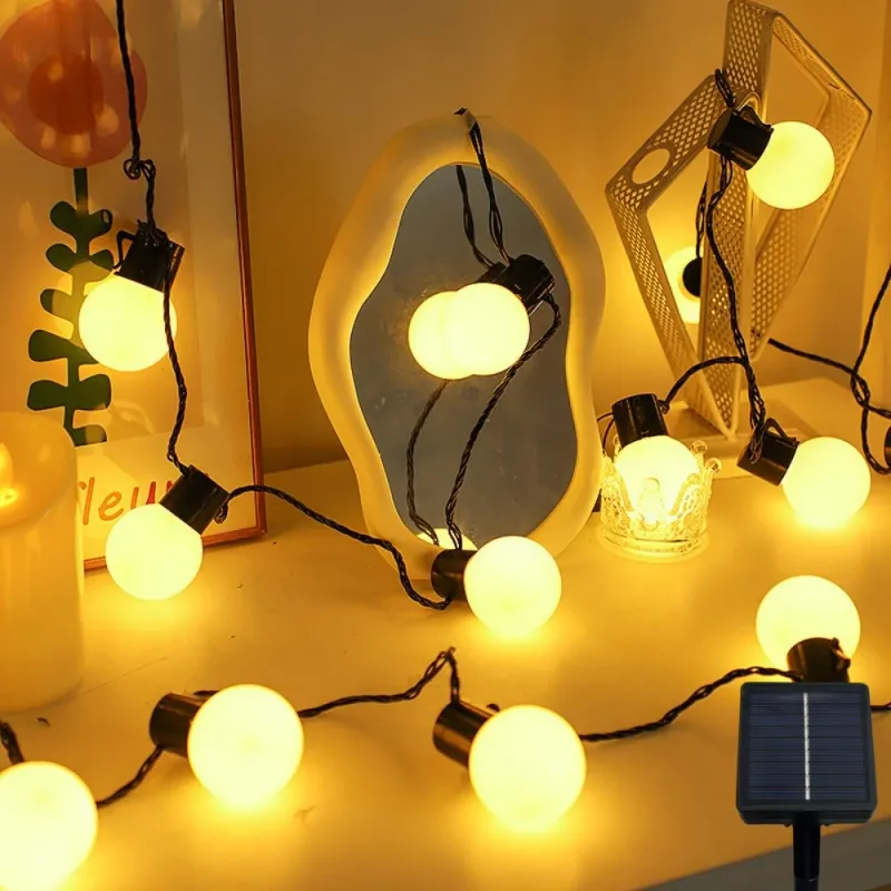 Solar Globe String Lights - 5M/8M LED 1