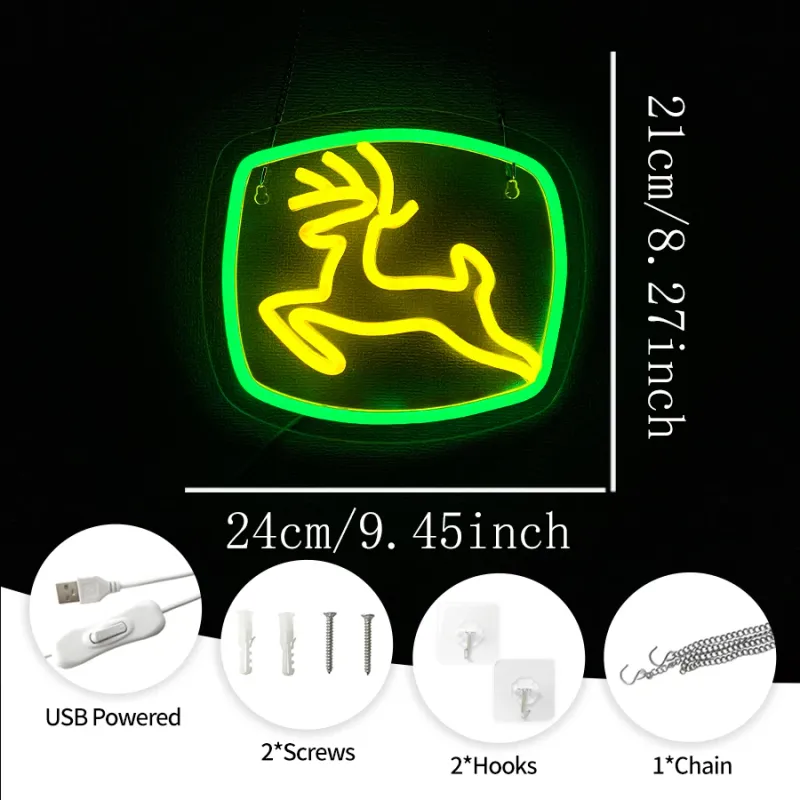Deer Neon Sign Wall Light 2