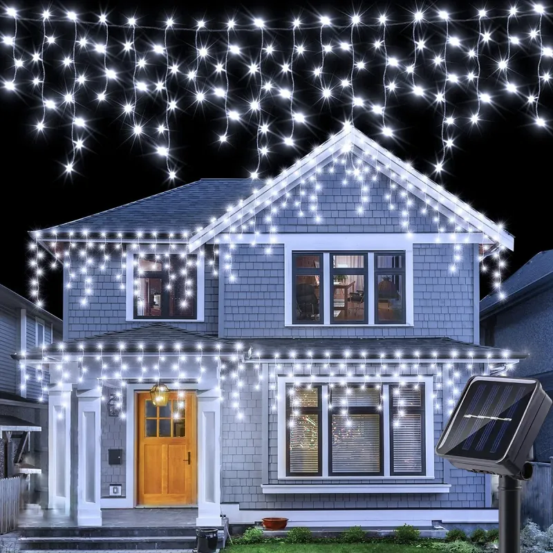 Solar Waterfall Curtain Lights 1