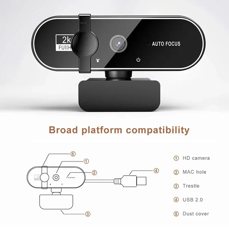 OnePlus 4K Webcam with Auto Focus 4