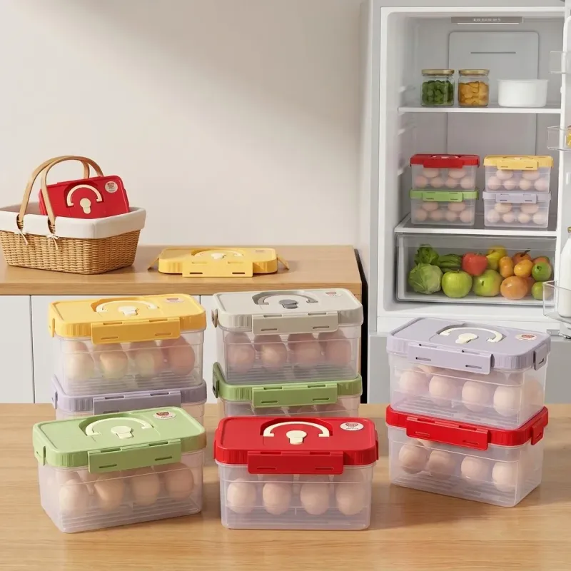 Clear Egg Storage Box Organizer 1