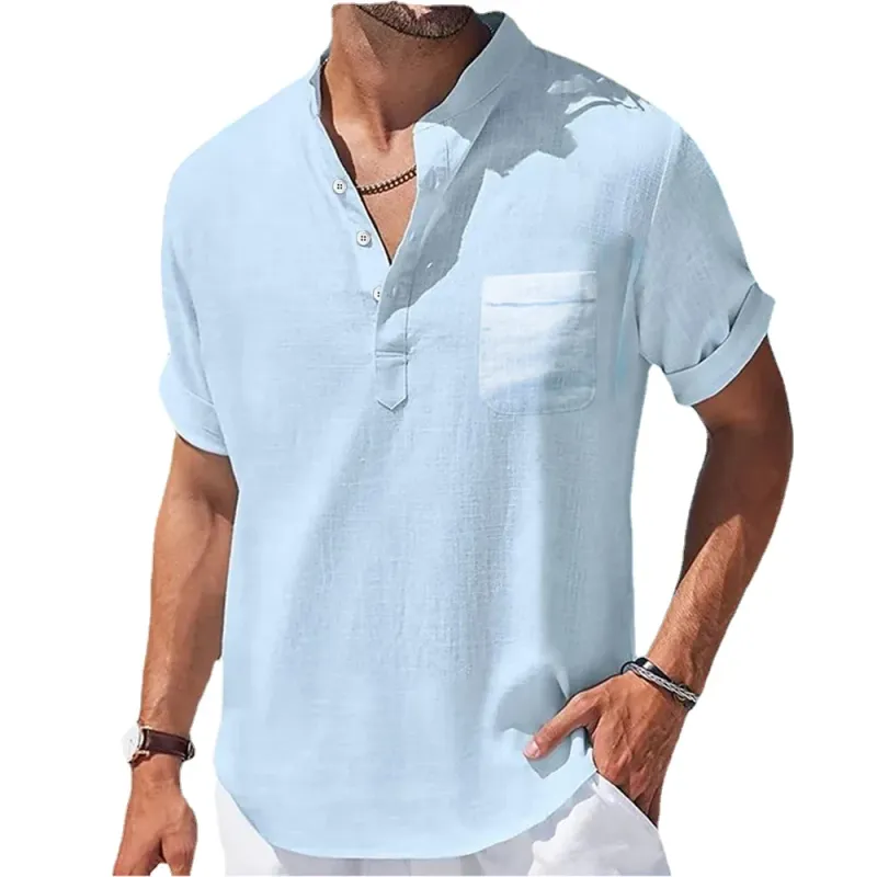 Men's Casual Linen Summer Shirt 4