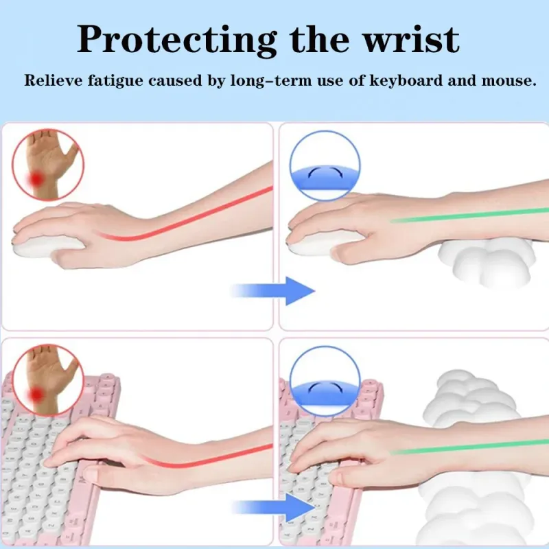 Cloud Wrist Rest Keyboard & Mouse Set 5