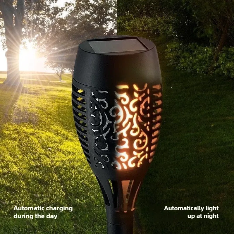 12LED Solar Flame Torch Light 6