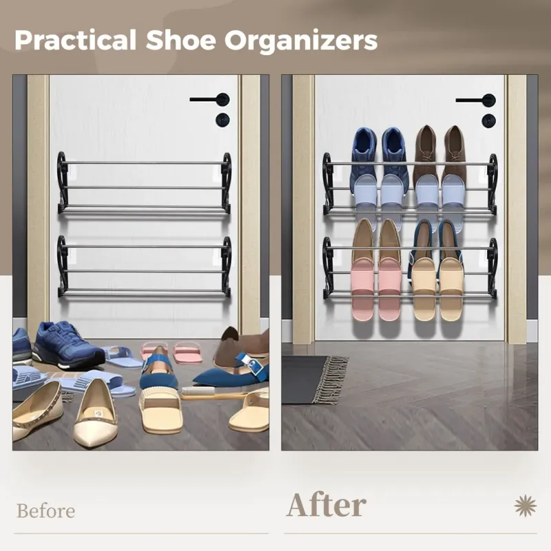 Wall Mounted Shoe Racks (2-Pack) 4