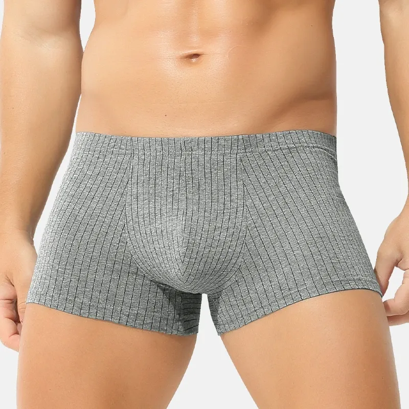 Men's Pure Cotton Boxer Briefs - Large 1