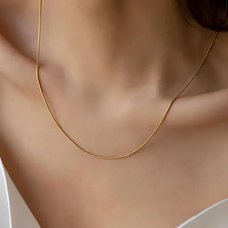 Dainty Layered Gold Necklace Set 3