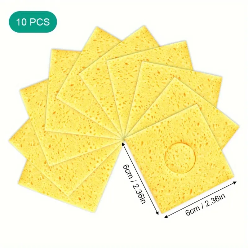 10Pcs Soldering Iron Cleaning Sponge 6