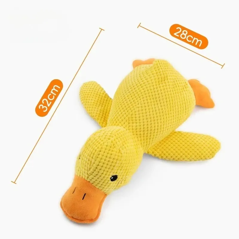 Plush Squeaky Duck Dog Chew Toy 5