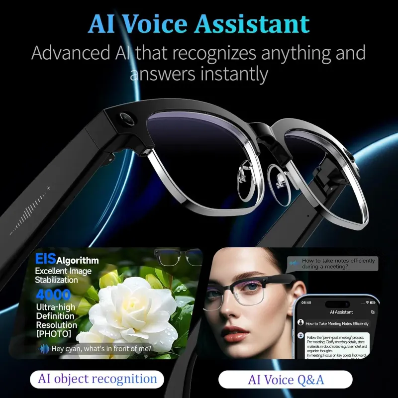 AI Smart Glasses 4K Camera & AI Chat 6