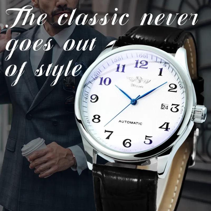 WINNER Blue Pointers Automatic Watch 6