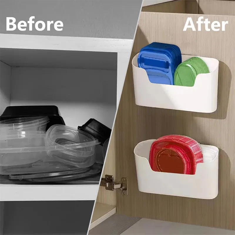 Adhesive Wall-Mounted Storage Rack Organizer 3