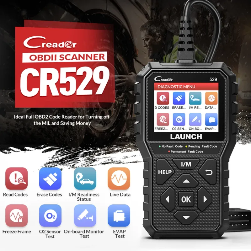 LAUNCH Creader 529 OBD2 Scanner 2