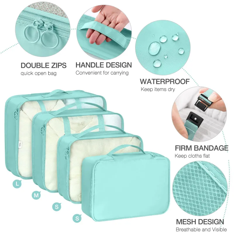 7-Piece Travel Organizer Cube Set 3