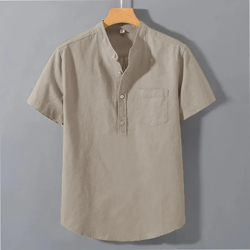 Men's Summer Button Shirt with Pocket 1