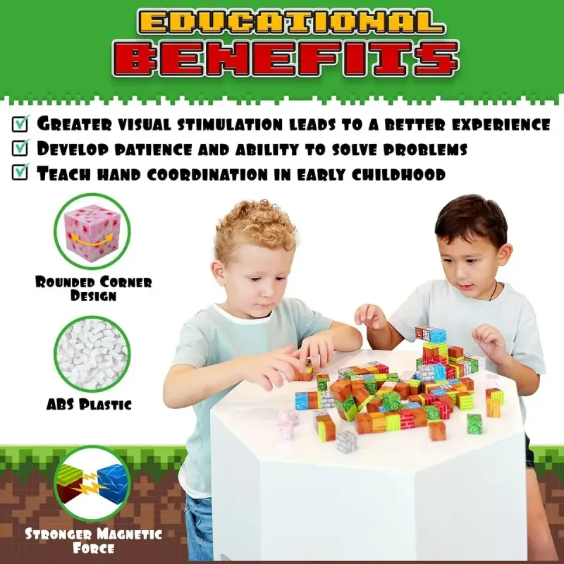 100PCS Magnetic Building Blocks Set 2