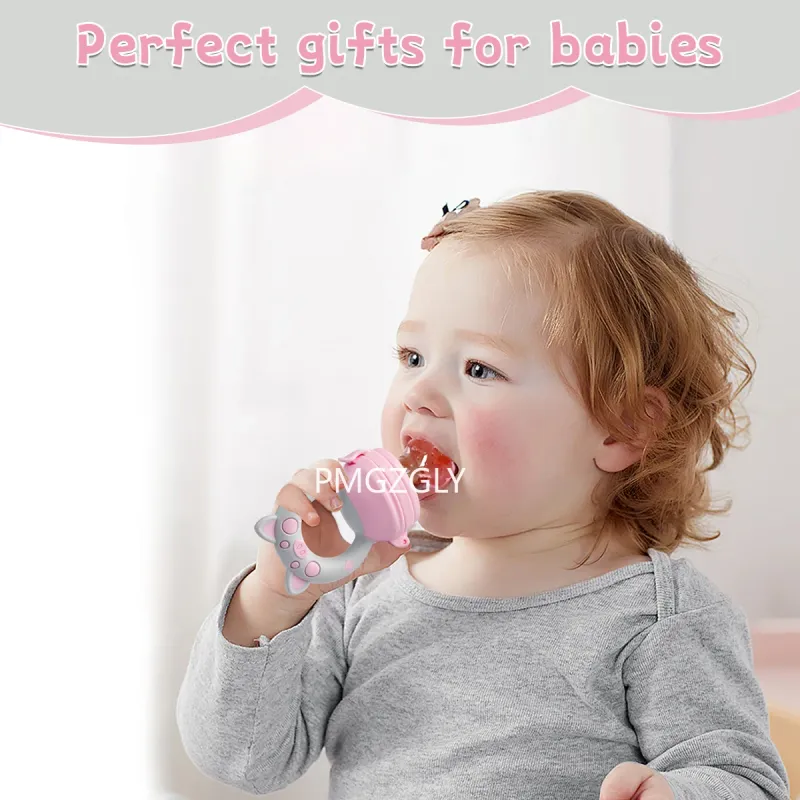 4pcs Silicone Baby Fruit Feeder Pacifier Set 4