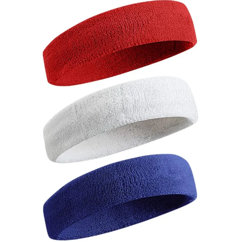 3-Pack Sweatproof Sports Headbands 2