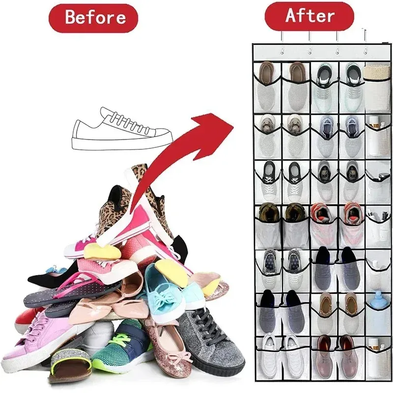 Wall-Mounted Shoe Organizer Storage Rack 4