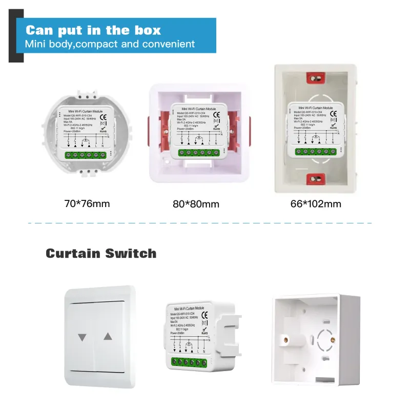 Tuya Smart Curtain Switch Module 3
