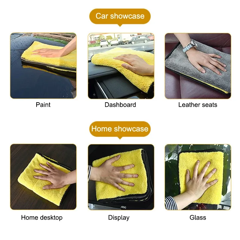 SEAMETAL Microfiber Car Wash Towel 400GSM 6