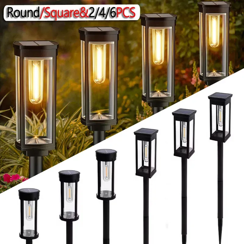 Retro Solar Pathway Lights Set 1