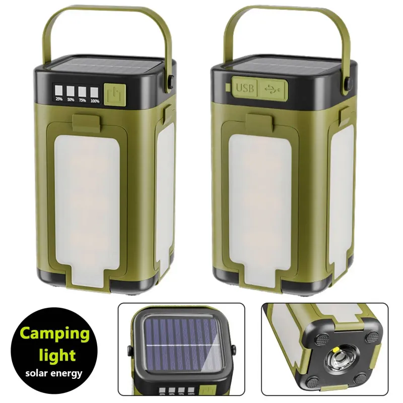 Solar Camping Light with Power Bank 1