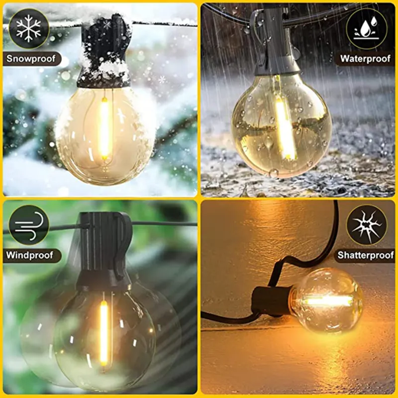 Сонячна LED-лобова гірлянда для зовнішнього використання 5