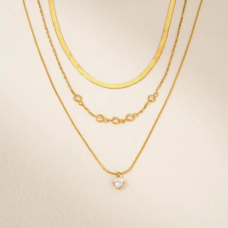 Gold Plated Zirconia Choker Necklace 6