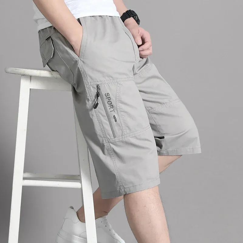 Men's Cargo Shorts with Zipper Pockets 3