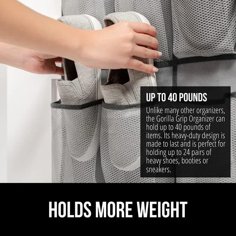 24-Pocket Wall Mount Shoe Organizer 5