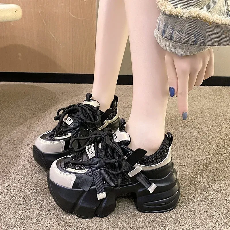 Chunky Platform Bling Sneakers 2