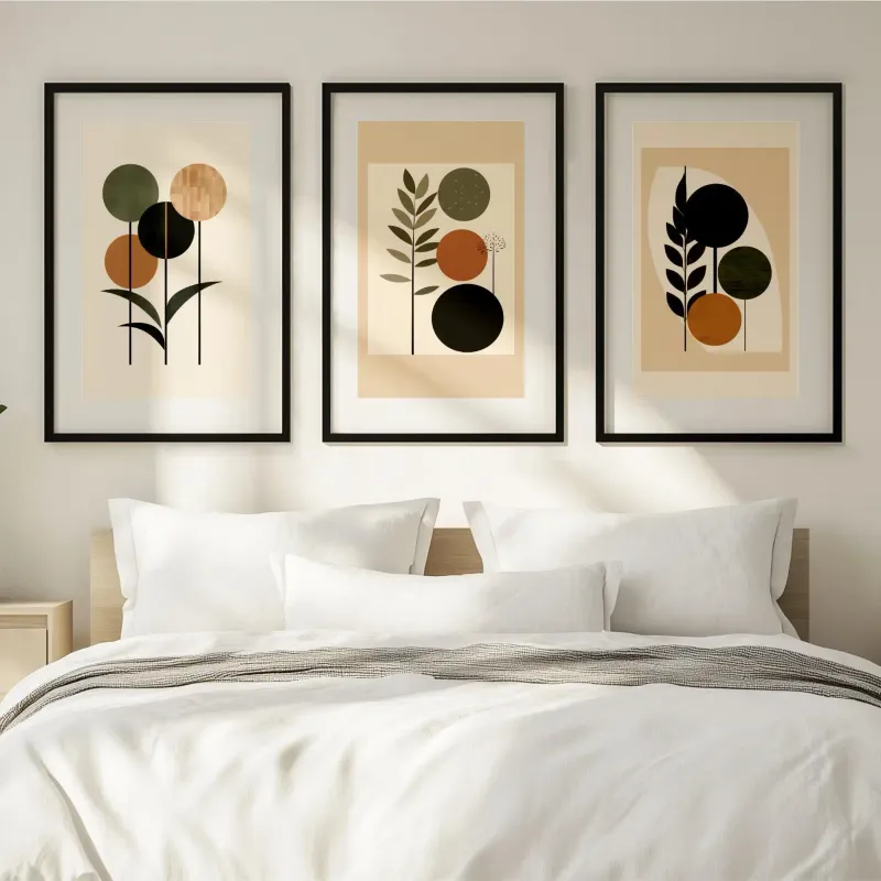Botanical Leaf Canvas Wall Art Set 5