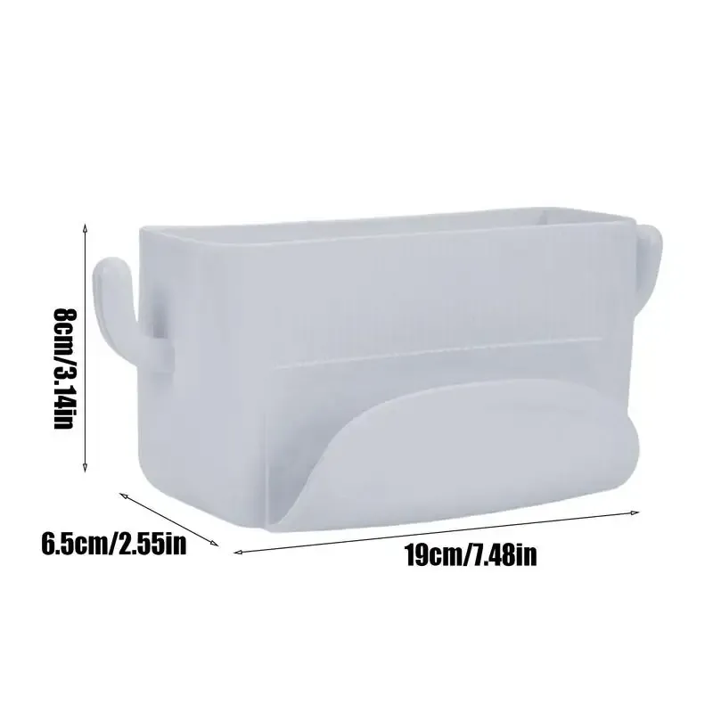 No-Drill Wall Organizer Box with Hook 6