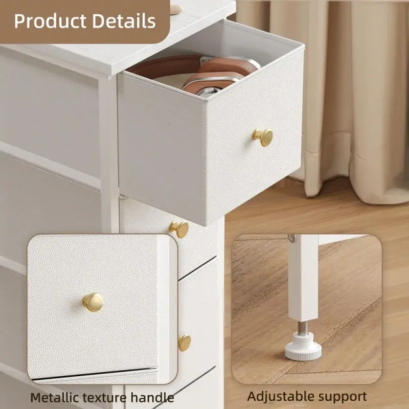 Slim 4-Drawer Fabric Storage Cabinet 3