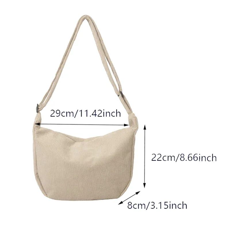 Corduroy Minimalist Crossbody Bag 4