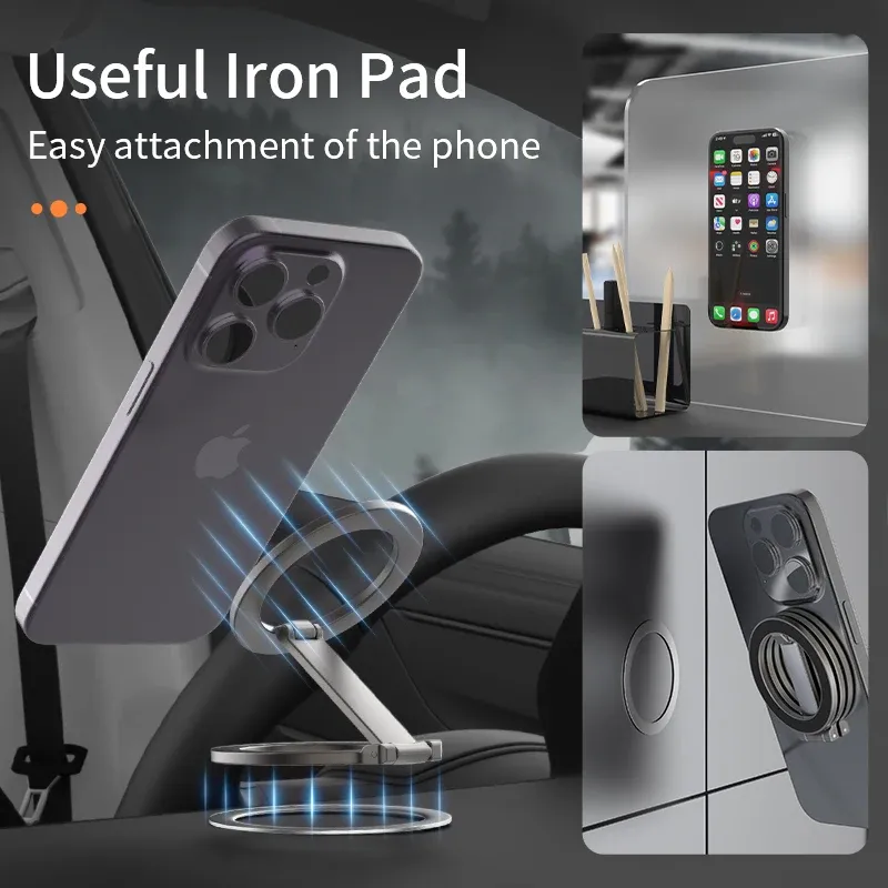 Magnetic Phone Ring Holder with Kickstand 5