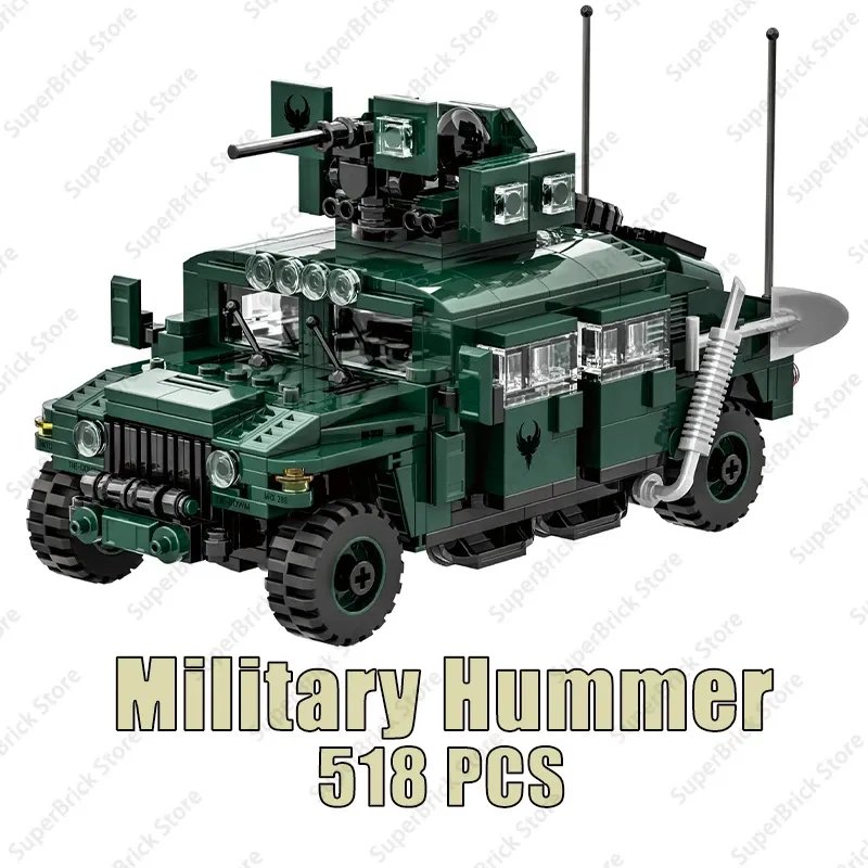 Military Humvee Armor Building Blocks Set 2
