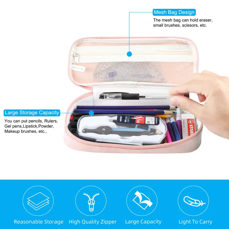 FunAdd Pencil Cases Ant Cloth Pencil Bag Pouch Holder Box for Girls Office Students Organizer School Stationery Supplies 3
