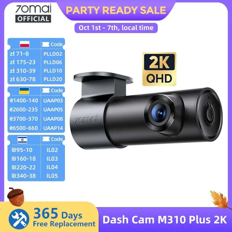 70mai M310 Plus 2K 1440P Dash Cam 1
