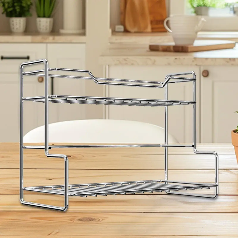 2-Tier Stainless Steel Countertop Organizer 2