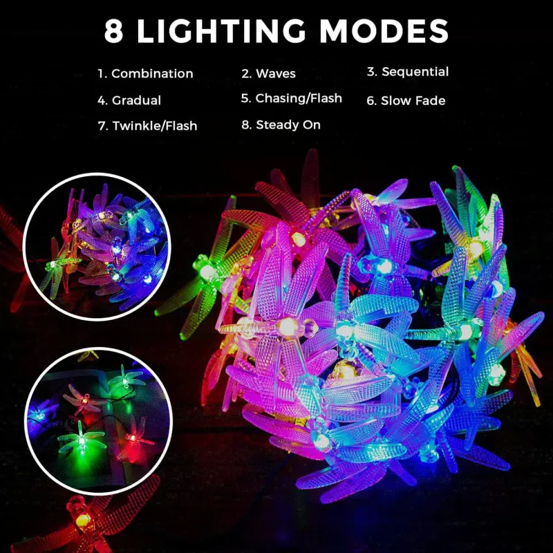 Solar Dragonfly Fairy Lights 5
