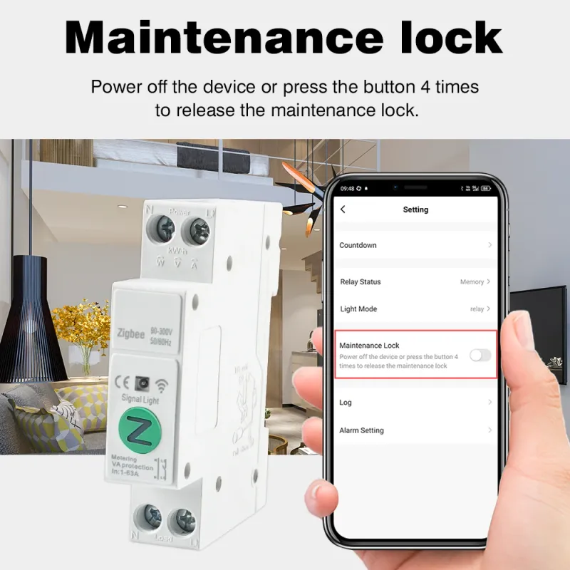 Smart WiFi Zigbee MCB Circuit Breaker 6