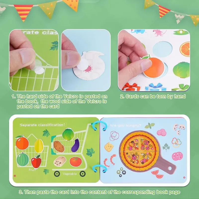 Yeahbo Montessori Busy Book for Toddlers 3