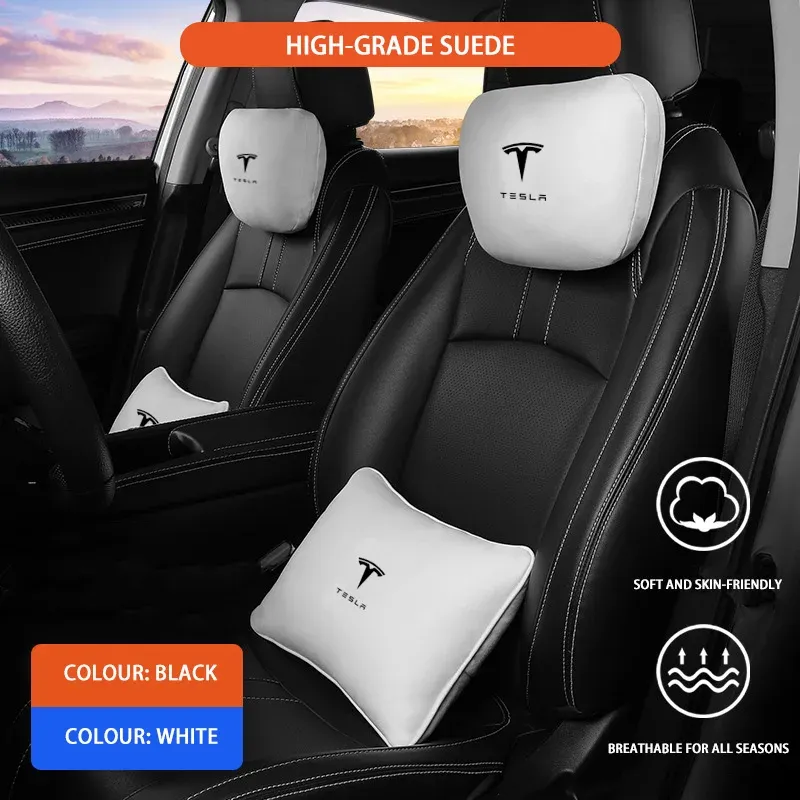 Tesla Model Y/3 Headrest & Waist Pillow Set 1