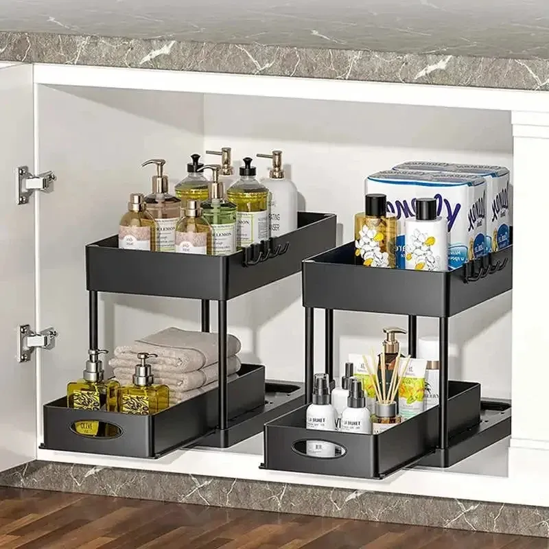 2-Tier Under Sink Sliding Organizer 6